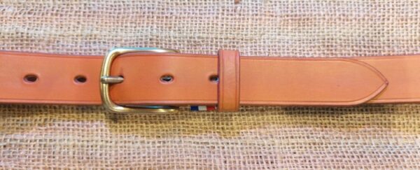 Ceinture Mixte sur mesure haut de gamme - Cognac - Image 2